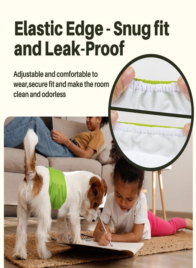 Pet Soft Dog Diapers Male, 5 Pack Male Dog Belly Bands, High Absorbing Washable Males Dog Wraps for Doggie Puppy(Classic, XS) - Image 3